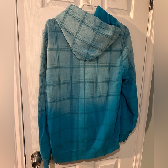 Hurley two toned baggy hooded zipper front sweatshirt distressed - Picture 10 of 10